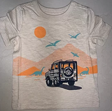 Boys Beige Graphic T-Shirts