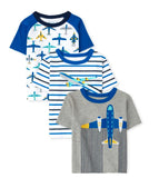 Boys Blue Graphic T-shirts