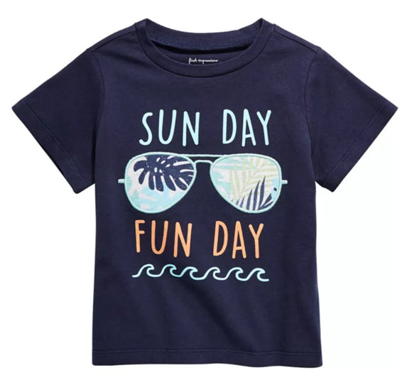 Boys Blue Graphic T-shirts