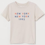 Boys Beige Graphic T-Shirts