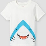 Boys White Graphic T-Shirts